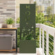 Vidaxxl Garten-Sichtschutz Olivgrün 50 x 140 cm kaltgewalzter Stahl