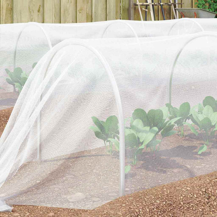 Vidaxl Insektennetz weiß 2 x 50 m Polyethylen