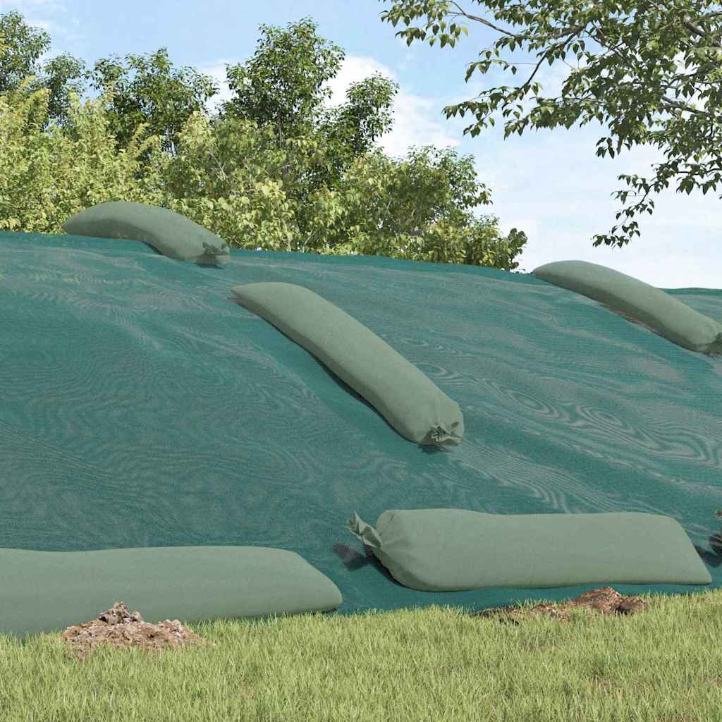 Vidaxx Siloabdeckung grün 10 x 5 m HDPE