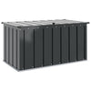 Vidaxxl Garten-Aufbewahrungsbox schwarz 101 x 56,5 x 50 cm Stahl