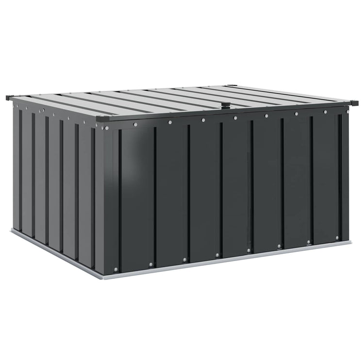 Vidaxxl Garten-Aufbewahrungsbox schwarz 101 x 82 x 50 cm Stahl