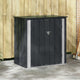 Vidaxxl Garten-Aufbewahrungsbox schwarz 101,5 x 57 x 100,5 cm Stahl
