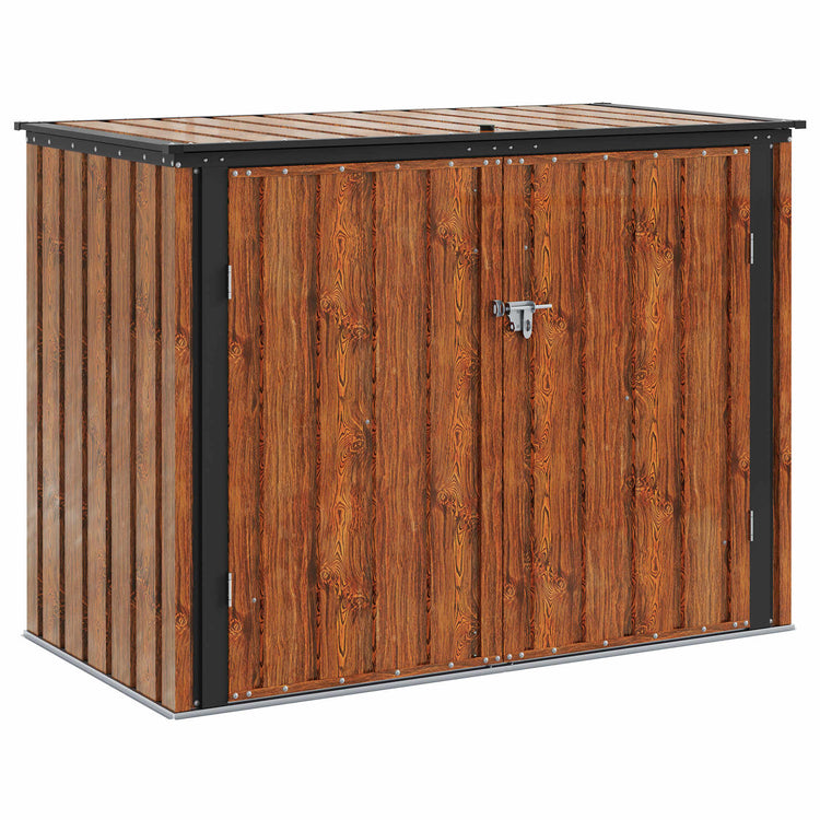 Vidaxx Garten-Aufbewahrungsbox braun 151,5 x 82 x 110,5 cm Stahl