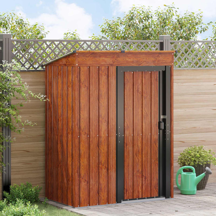 Vidaxx Gartenhaus braun 137 x 81 x 180 cm Metall