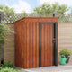 Vidaxx Gartenhaus braun 137 x 81 x 180 cm Metall