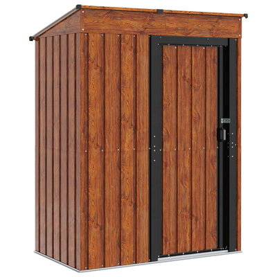 Vidaxx Gartenhaus braun 137 x 81 x 180 cm Metall