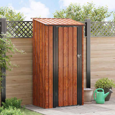 Vidaxx Gartenhaus braun 103 x 74 x 200 cm Metall