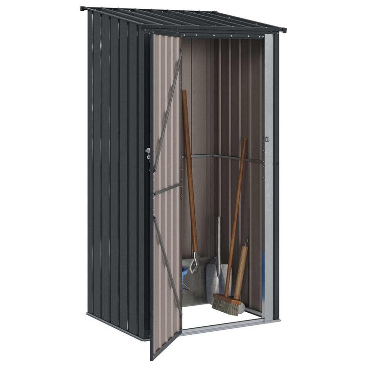 Vidaxl Gartenhaus Anthrazit 103 x 86 x 200 cm Metall