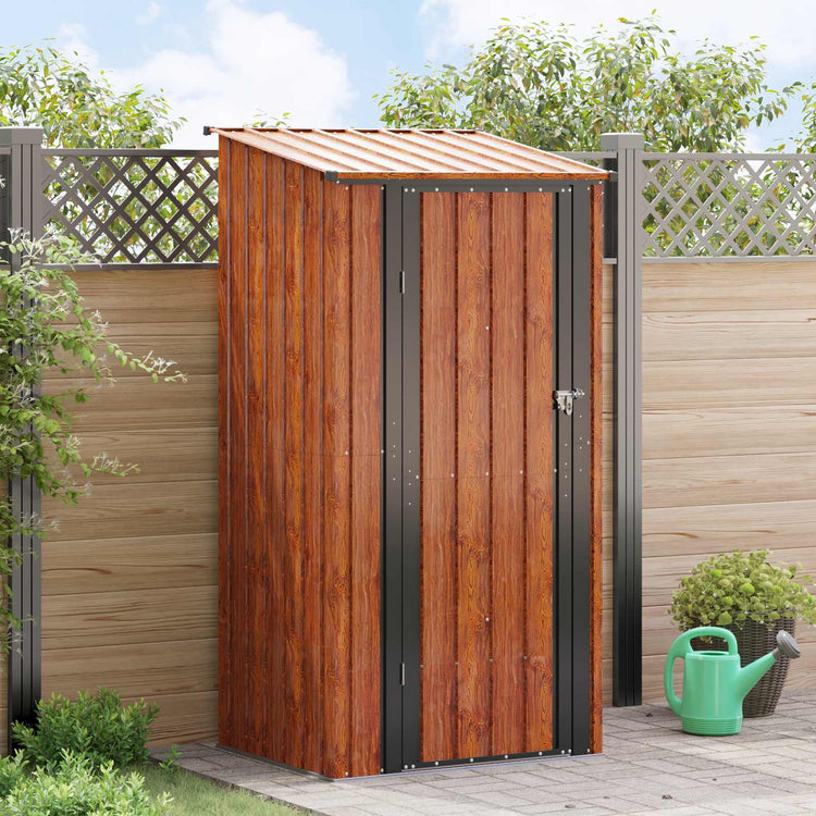 Vidaxx Gartenhaus braun 103 x 86 x 200 cm Metall