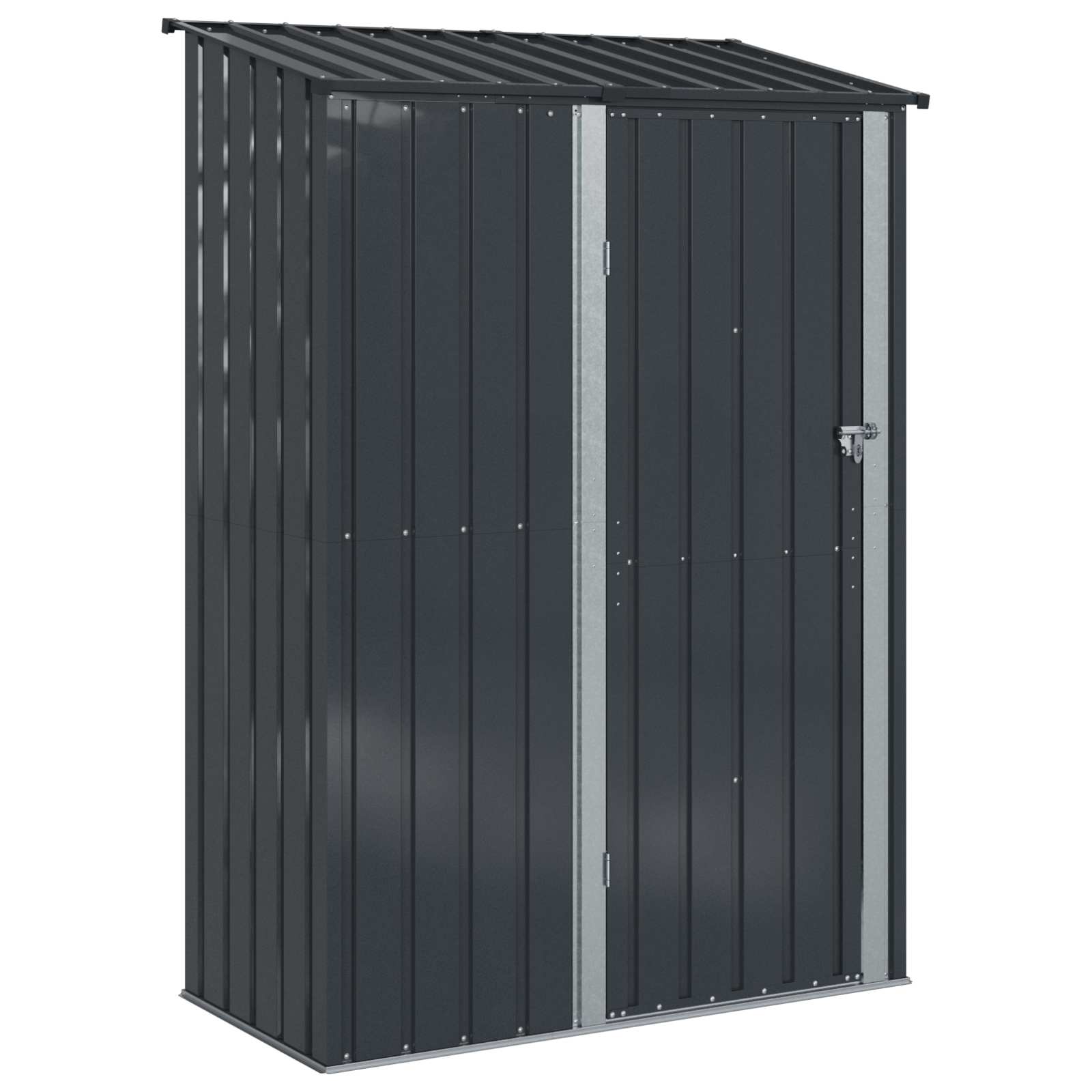 Vidaxl Gartenhaus Anthrazit 140,5 x 74 x 200 cm Metall