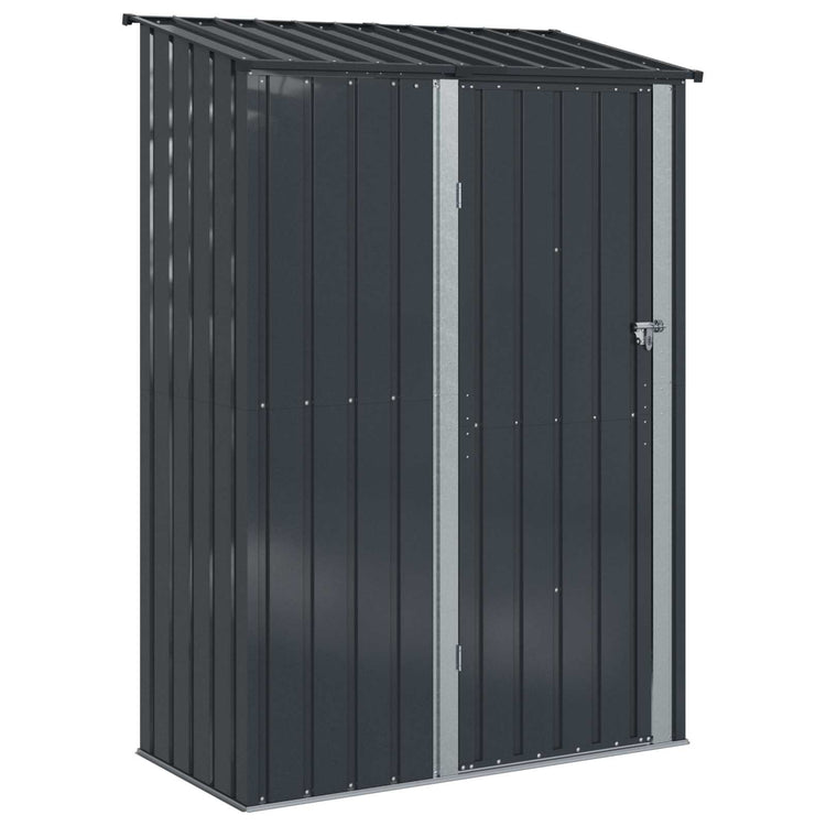 Vidaxl Gartenhaus Anthrazit 140,5 x 74 x 200 cm Metall