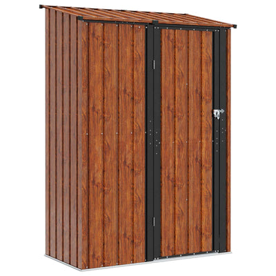 Vidaxx Gartenhaus braun 140,5 x 74 x 200 cm Metall