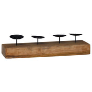 Vidaxx Kerzenhalter Natur 50 x 15 x 10 cm massives Teakholz - afbeelding 2