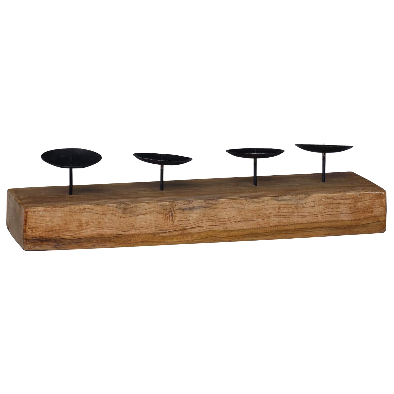 Vidaxx Kerzenhalter Natur 50 x 15 x 10 cm massives Teakholz