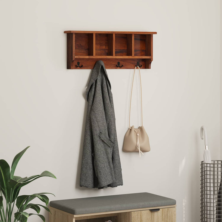 Vidaxx Anhänger braun 70 x 11 x 27 cm massives Mahagoniholz