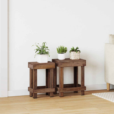 Vidaxx Pflanzenständer 2 Stk. Braun 70 x 11 x 27 cm Mahagoni