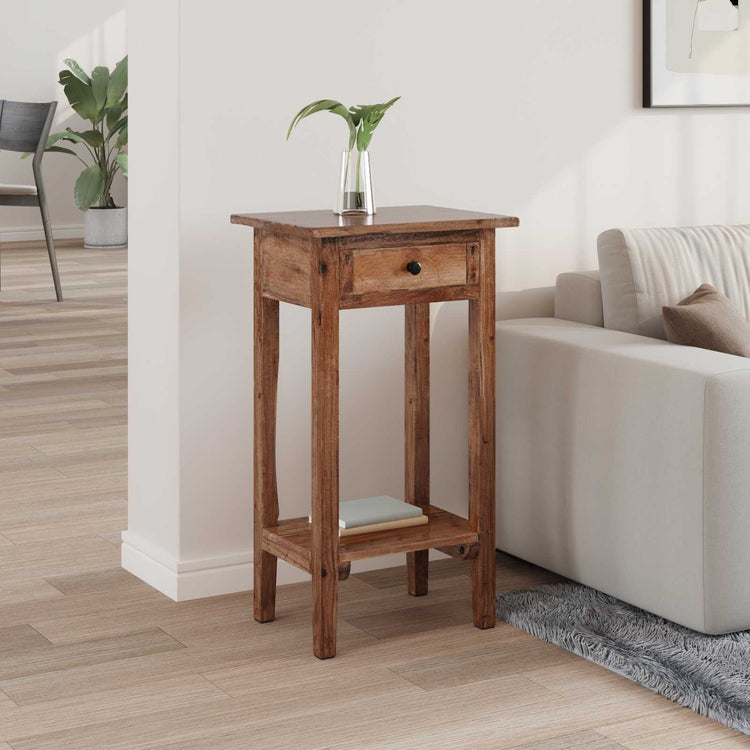 Vidaxx Pflanzenständer mit Schublade braun 34 x 25 x 52 cm Mahagoni