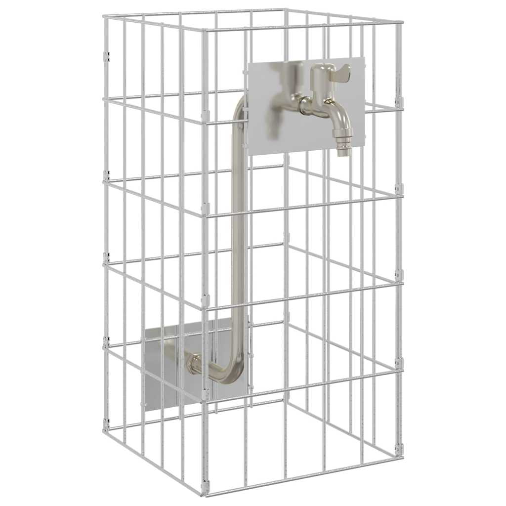 Vidaxx Gabionenhahn Silber 26 x 25 x 50 cm Edelstahl