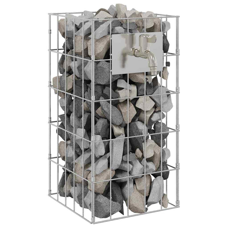 Vidaxx Gabionenhahn Silber 26 x 25 x 50 cm Edelstahl