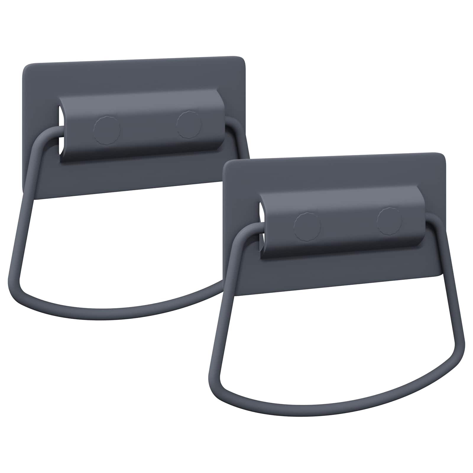 Vidaxxl Schrankgriffe 2 Stück Anthrazit 85 x 45 mm Metall