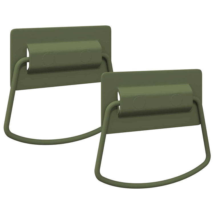 Vidaxxl Schrankgriffe 2 Stück grau 85 x 45 mm Metall