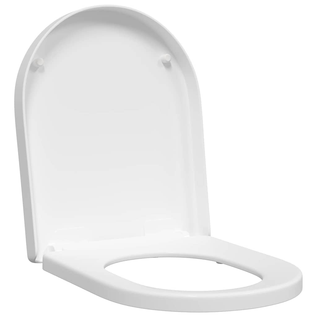 Vidaxx Toilettensitz verstellbar weiß 48 x 36,5 x 4,5 cm Polypropylen