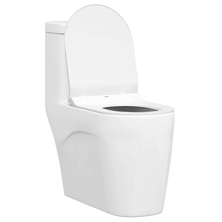 Vidaxx WC-Sitz verstellbar weiß 50 x 36,5 x 5 cm Polypropylen