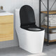 Vidaxx verstellbarer Toilettensitz schwarz 50 x 36,5 x 5 cm Polypropylen