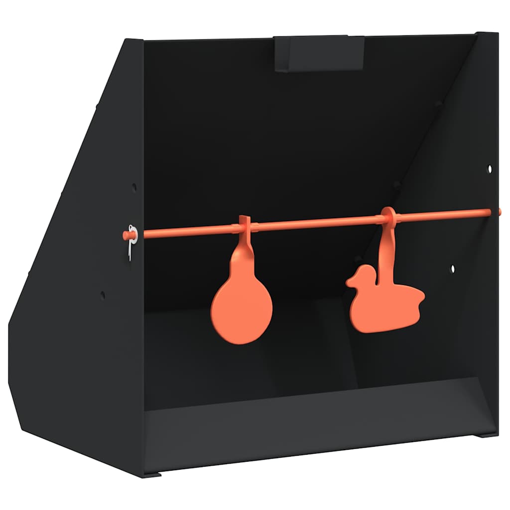 Vidaxl Kugelfänger schwarz 31 x 23 x 31,5 cm Stahl