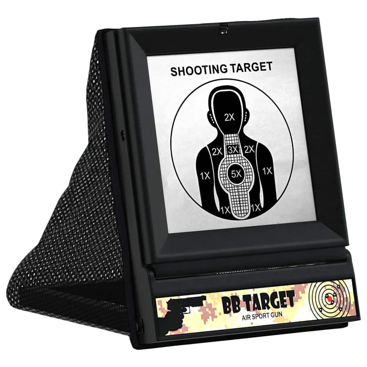 Vidaxl Airsoft-Ziel schwarz 19 x 26 x 25 cm Kunststoff