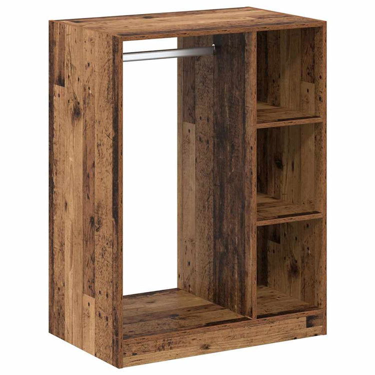 VidaXL Kleiderschrank mit Regal mit Stauraum aus Altholz 77 x 48 x 102 cm