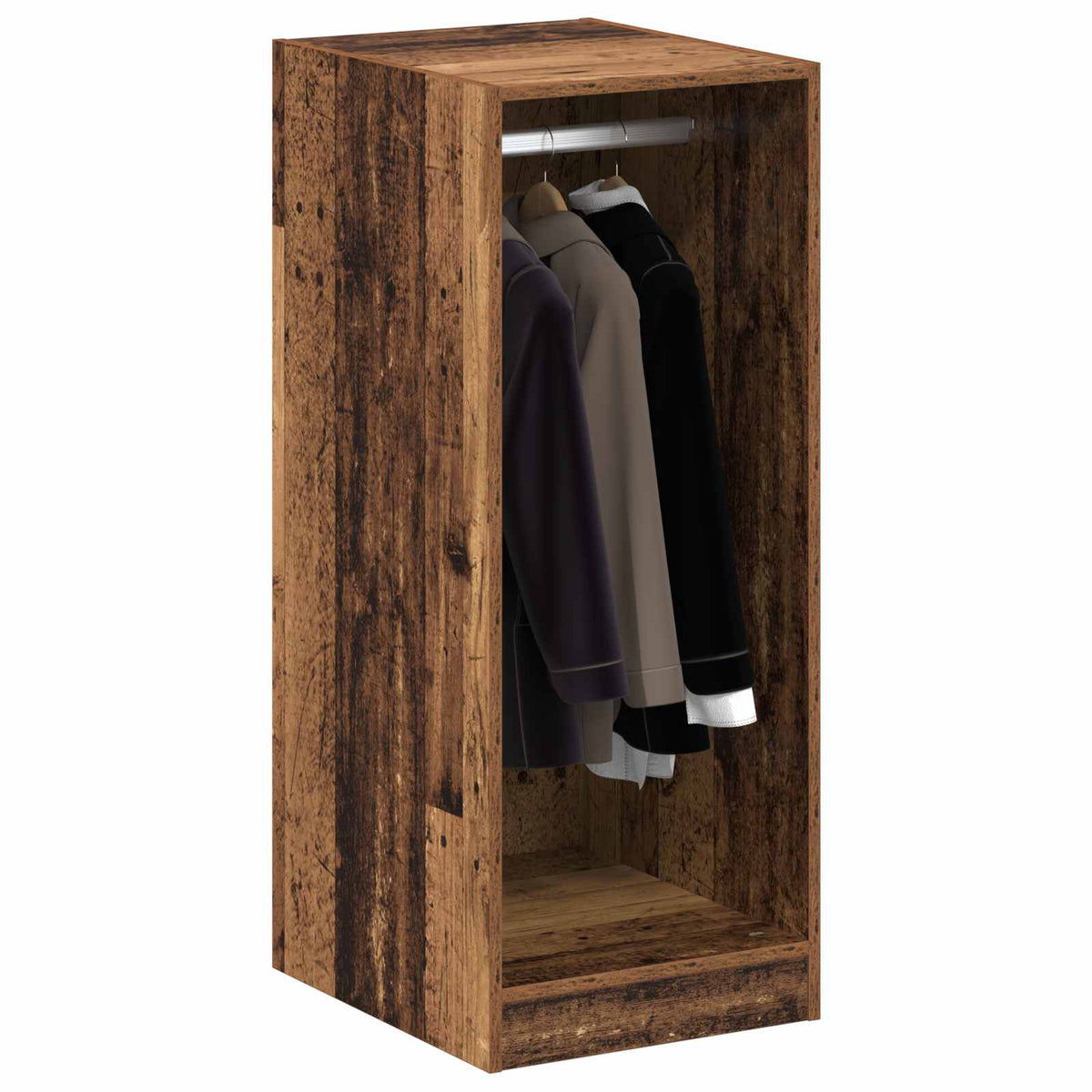 VidaXL Kleiderschrank mit Regal mit Stauraum aus Altholz 41 x 48 x 102 cm
