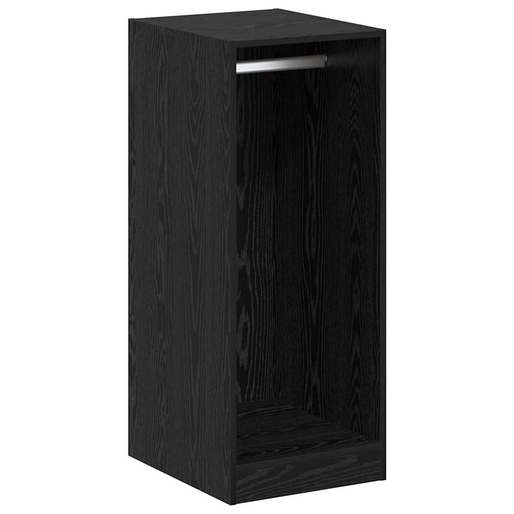 Vidaxx Kleiderschrank mit Regal mit Stauraum Eiche schwarz 41 x 48 x 102 cm