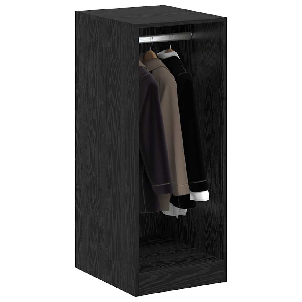 Vidaxx Kleiderschrank mit Regal mit Stauraum Eiche schwarz 41 x 48 x 102 cm