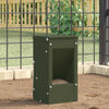 Vidaxl Kaninchenfutter olivgrün 12,5 x 12,5 x 25 cm kaltgewalzter Stahl