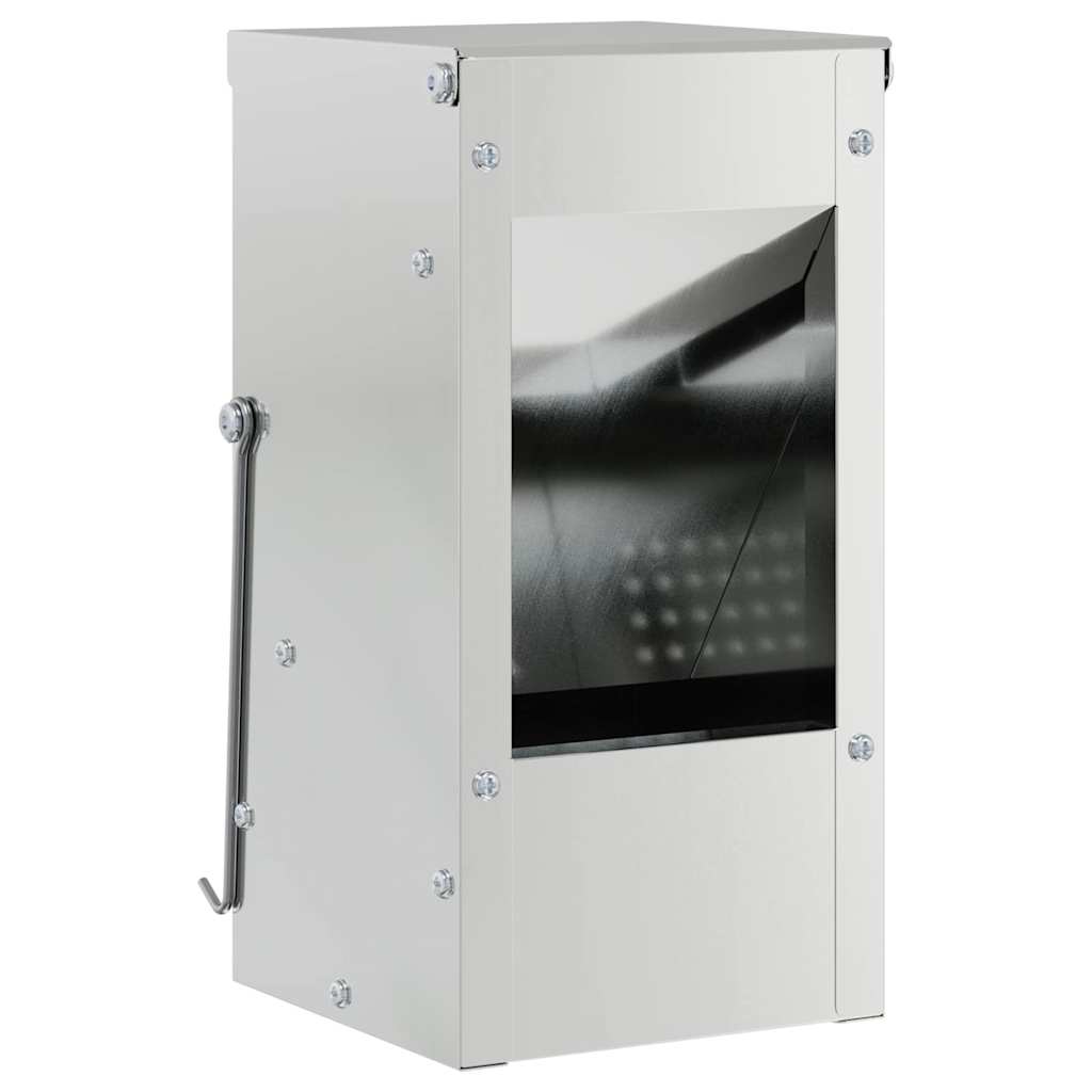 Vidaxl Kaninchenfutter Silber 12,5 x 12,5 x 25 cm verzinkter Stahl