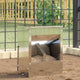 Vidaxl Kaninchenfutter Silber 20 x 12,5 x 25 cm verzinkter Stahl