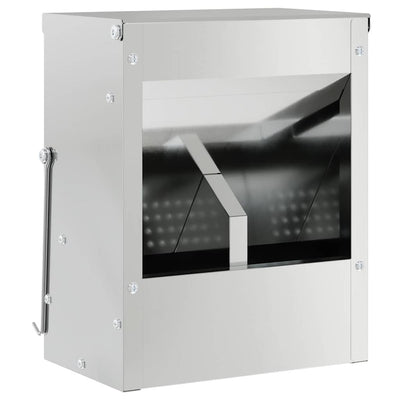 Vidaxl Kaninchenfutter Silber 20 x 12,5 x 25 cm verzinkter Stahl