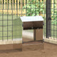Vidaxl Kaninchenfutter Silber 64,5 x 25,5 x 45,5 cm verzinkter Stahl