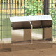 Vidaxl Kaninchenfutter Silber 64,5 x 25,5 x 45,5 cm verzinkter Stahl
