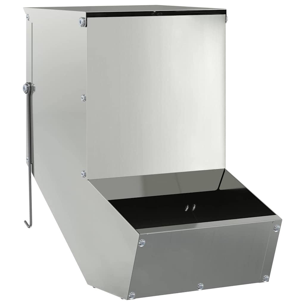 Vidaxl Kaninchenfutter Silber 17,5 x 26 x 28,5 cm verzinkter Stahl