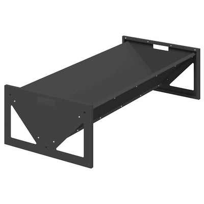 Vidaxxl Futtertrog für Nutztiere, schwarz, 108 x 50 x 28 cm, kaltgewalzter Stahl