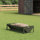 Vidaxxl Futtertrog für Rinder olivgrün 108 x 50 x 28 cm