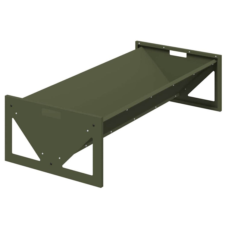 Vidaxxl Futtertrog für Rinder olivgrün 108 x 50 x 28 cm