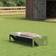 Vidaxxl Futtertrog für Vieh Silber 108 x 50 x 28 cm verzinkter Stahl