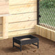 Vidaxl Vogelfresser schwarz 80 x 28 x 13,5 cm kaltgewalzter Stahl