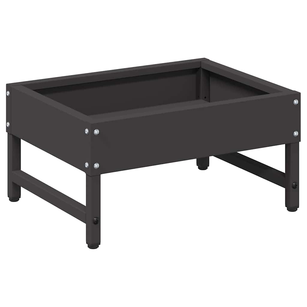 Vidaxl Vogelfresser schwarz 80 x 28 x 13,5 cm kaltgewalzter Stahl