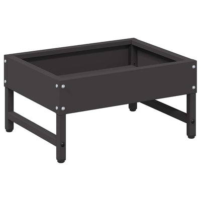 Vidaxl Vogelfresser schwarz 80 x 28 x 13,5 cm kaltgewalzter Stahl
