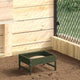 VidaXL Vogelfresser olivgrün 80 x 28 x 13,5 cm kaltgewalzter Stahl
