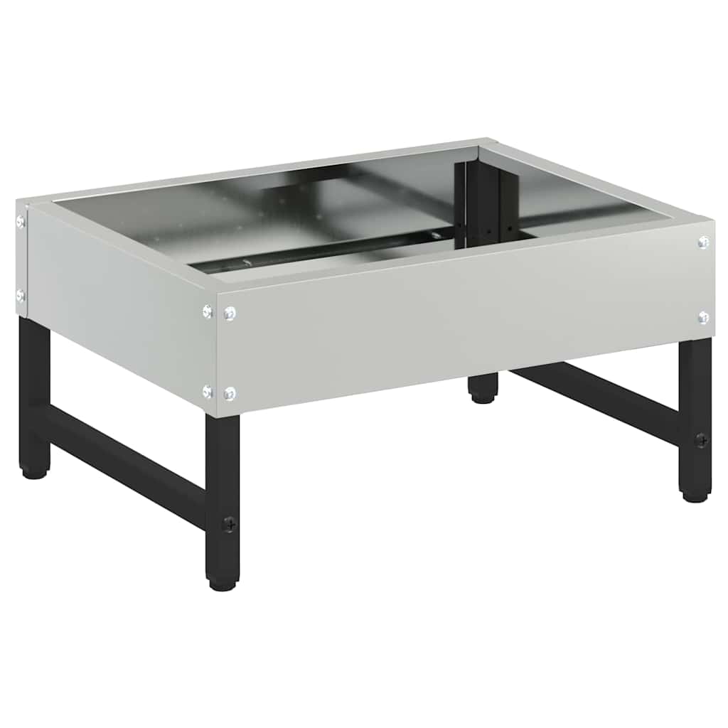 Vidaxl Vogelfresser Silber 80 x 28 x 13,5 cm verzinkter Stahl